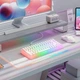 Ігрова механічна клавіатура ONIKUMA G-20 Pro, геймерська бездротова Bluetooth, RGB підсвітка, для ПК та ноутбука Білий - зображення 7