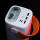 Повербанк REMAX RPP-123 60000 mAh Quick charge 22.5W 27W із швидкою зарядкою Потужний Power Bank РЕМАКС акумуляторна батарея з ліхтариком Бежевий - зображення 5