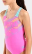 Купальник закритий для дівчат Arena LINES SWIMSUIT SWIM PRO BACK L рожевий, бірюзовий 164 см - зображення 3
