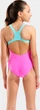 Купальник закритий для дівчат Arena LINES SWIMSUIT SWIM PRO BACK L рожевий, бірюзовий 164 см - зображення 4