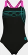 Купальник закрытый для девочек Arena SUNRISE SWIMSUIT SWIM PRO BACK черный, бирюзовый, розовый 116 см - изображение 7