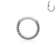 Кольцо кликер (спираль) из стали Spikes RH72-1610-ST серьга для пирсинга септума носа, хряща уха, (1,2мм; 10мм) - изображение 1