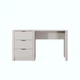 Стіл комп'ютерний, письмовий Perfect Home Ланте / Lante 3S/140 з 3 ящиками та чорними ручами Беж - зображення 3