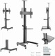 Підлогова стійка Gembird TVS-70T-02-W - зображення 9