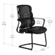 Крісло Mealux Easy Static Black (арт. HF-L10 F/B) - зображення 3