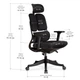 Крісло Mealux S160 Black (арт. HF-S160 F/B) - зображення 2