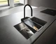 Cмеситель для кухни с выдвижной лейкой HANSGROHE Aquno Select M81 черный латунь 73837670 - изображение 2
