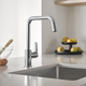 Cмеситель для кухни однорычажный GROHE QuickFix Start хром латунь 30470000 - изображение 2