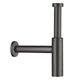 Сифон для умывальника HANSGROHE AXOR Flowstar колбовый металл впуск 1 1/4" выпуск горизонтальный графит 51305340 - изображение 1