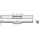 Решетка для душевого канала HANSGROHE RainDrain Flex 800мм цельная сатин 56051800 - изображение 2