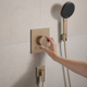 Душовий набір HANSGROHE Raindance Alive EcoSmart із ручною лійкою та шлангом з тримачем бронза 24611140 - зображення 2