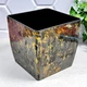 Вазон квадратный 16×16×15,5 см 2,7 л черный агат Stone Алеана - изображение 3
