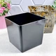 Вазон квадратный 16×16×15,5 см 2,7 л черный агат Stone Алеана - изображение 4