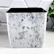 Вазон квадратный 16×16×15,5 см 2,7 л белый мрамор Stone Алеана - изображение 2