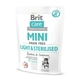 Cухий корм для собак Brit Care Grain Free Mini Light&Sterilised 400 г - кролик і лосось - изображение 1