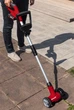 Пристрій для чистки стиків плитки акумуляторний Einhell X-Change GE-CC 18 Li Solo (без акум.), 18В, 1200 об/хв, щітка 10 см, телескопічна ручка, в комплекті 1 жорстка і 1 м'яка щітки - изображение 4