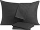 Наволочка U-Tek Boston Iron Grey Stripe Сатин Темно серая в полоску 60х60 см (SHSIGS6060) - изображение 1