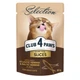 Вологий корм для дорослих котів Club 4 Paws pouch 80 г (оселедець та салака) - зображення 1