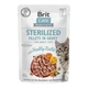Вологий корм для котів Brit Care Cat Sterilized pouch 85 г - кролик - зображення 1