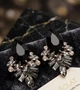 Сережки Fashion 104 з чорними кристалами - зображення 4