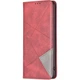 Чехол-книжка с карманами UniCase Geometric Pattern для TECNO Camon 50 Pro - Red - изображение 2
