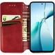 Чохол Deexe Rhombus Wallet для Motorola Edge 70 Fusion - Red - зображення 3