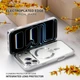 Чохол Wave Premium Metal Shining case with MagSafe (TPU) для Apple iPhone 17 Pro 6.3" Silver - изображение 3