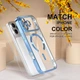 Чохол Wave Premium Metal Shining case with MagSafe (TPU) для Apple iPhone 17 Pro Max 6.9” Light Blue - зображення 5