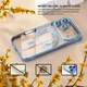 Чохол Wave Premium Metal Shining case with MagSafe (TPU) для Apple iPhone 17 Pro Max 6.9” Light Blue - зображення 6
