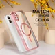 Чохол Wave Premium Metal Shining case with MagSafe (TPU) для Apple iPhone 17 6.3" Pink - зображення 2