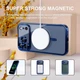 Чохол Wave Premium Metal Shining case with MagSafe (TPU) для Apple iPhone 17 Pro Max 6.9” Midnight Blue - зображення 3