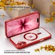 Чохол Wave Premium Metal Shining case with MagSafe (TPU) для Apple iPhone 17 6.3" Red - зображення 4