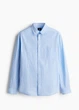 Рубашка H&M 12464 Синій з білим L (1285) - зображення 1