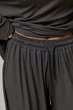 Однотонный свободный костюм со свободным лонгом и штанами Lurex Темный серый One Size (31213) - изображение 4