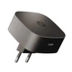 Сетевое магнитное беспроводное зарядное устройство Zens Wireless Charging Adapter Qi/MagSafe 15 Вт + USB-C 18 Вт Black (8720618634535) - изображение 1
