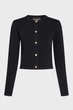 Жіноча чорний кардиган BUTTON CARDIGAN Karl Lagerfeld M A2W18028 - изображение 5