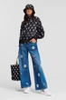 Жіноча чорна вітровка з візерунком Karl Lagerfeld x Darcel Disappoints Karl Lagerfeld S 241W1460 - изображение 2