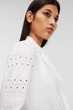 Жіночий білий жакет EMBROIDERY Karl Lagerfeld 40 241W1401 - зображення 4