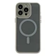 Чехол TPU+PC Magnetic Matte для iPhone 15 Pro Max с MagSafe защита камеры серый - изображение 1