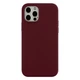 Чохол силіконовий Full Size для iPhone 12 12 Pro протиударний із захистом камери бордовий - зображення 1