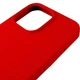 Чехол силиконовый Silicone Case Full Size для iPhone 11 Pro с микрофиброй внутри красный 37.Rose Red - зображення 2