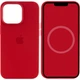 Чехол силиконовый Silicone Case Full Size для iPhone 11 Pro с микрофиброй внутри красный 37.Rose Red - зображення 4