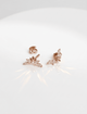Серьги-гвоздики из красного золота Crystal Crown (з40067.1) - изображение 4