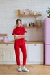 Костюм женский Lux Form Анна для врача массажиста косметолога повара парикмахера красный 50 - изображение 2