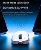Миша бездротова ігрова AULA SC610 ,PAW3311, 12000 DPI 2,4G+Bluetooth White - зображення 9