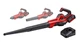 Повітродувка акумуляторна Einhell GE-UB 18/250 Li E X-Change, 18В, акумулятор 4 Аг, 15000 об/хв, видування 250 км/год, 120 м3/год, електронне регулювання швидкості, 3 трубки-насадки - изображение 1