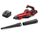 Повітродувка акумуляторна Einhell GE-UB 18/250 Li E X-Change, 18В, акумулятор 4 Аг, 15000 об/хв, видування 250 км/год, 120 м3/год, електронне регулювання швидкості, 3 трубки-насадки - изображение 3
