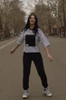 Женский спортивный костюм летний футболка+джоггеры черный 50-52 - изображение 1