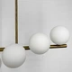 Удлиненная латунная люстра BALLS WAVE с 11 белыми плафонами | Line F | Арт. MJ191-1120 AB+WT - изображение 2