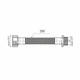 Гибкая подводка для унитаза/биде Thermo Alliance Forte 1/2"x1/2" ВН нержавеющая сталь 20 см - изображение 2